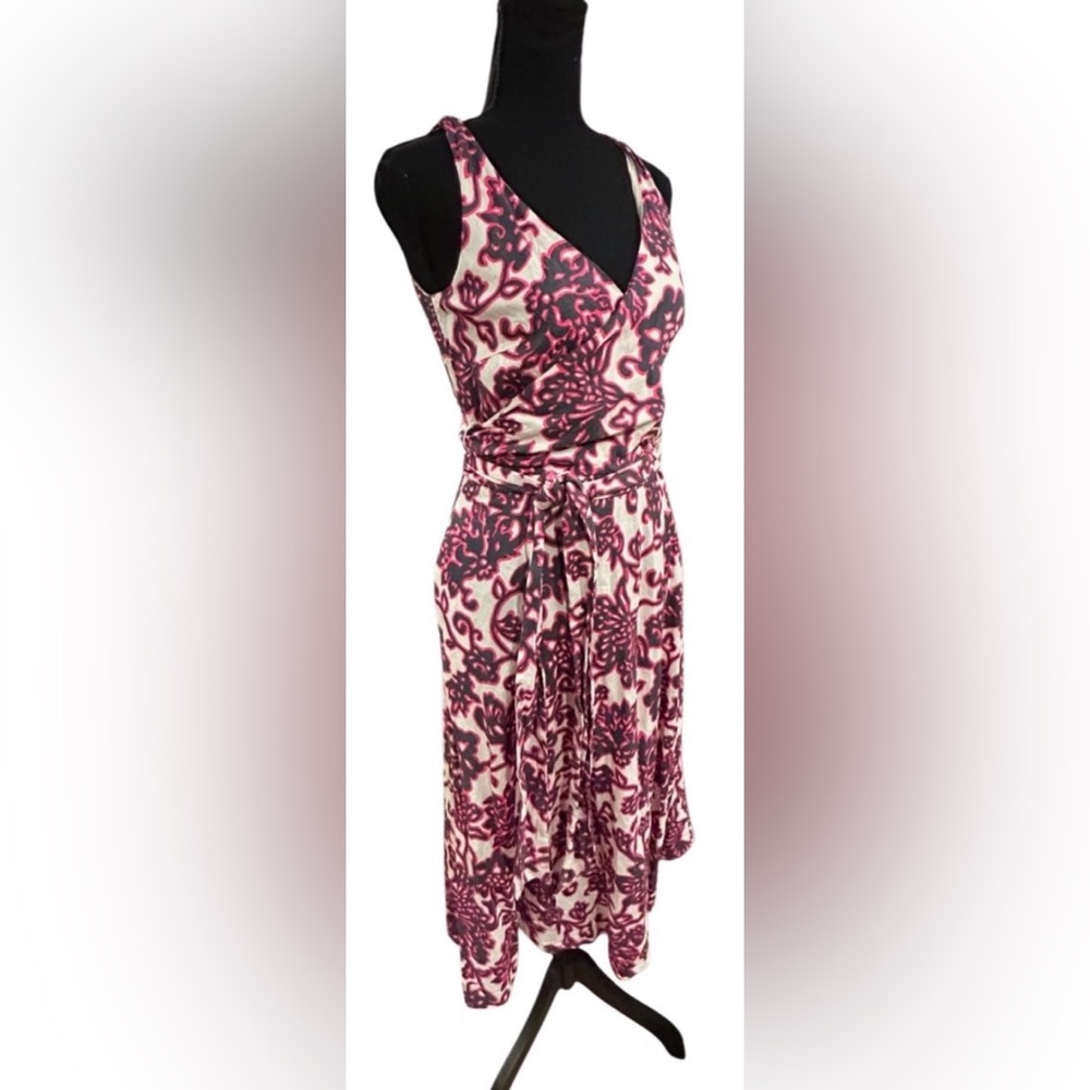 🔥 BODEN! “RIVIERA” MIDI-DRESS!! STUNNING PATTERN! LINEN COTTON BLEND! - Picture 15 of 16